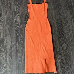 Superdown Orange Sleeveless Dress